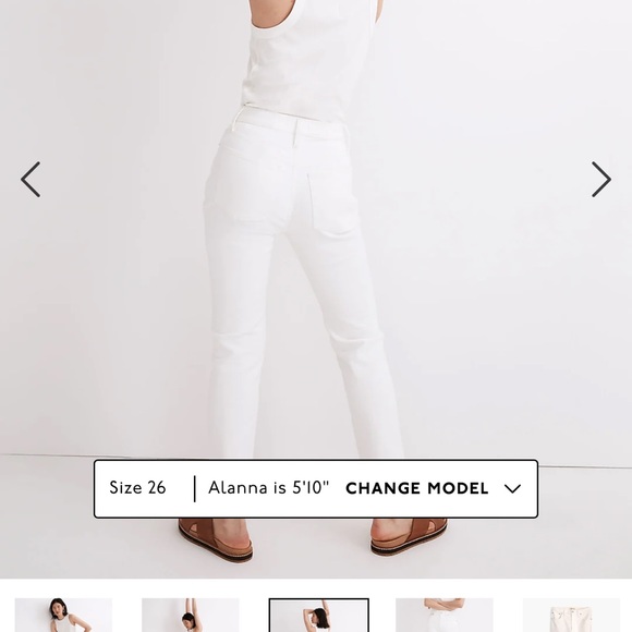 Madewell white jeans - Picture 2 of 6